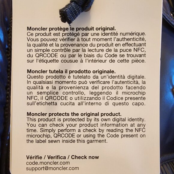 Authentic Moncler Montbeliard Down Jacket (Sz3 & Navy) - Original Price: $2,279 - Picture 9 of 9